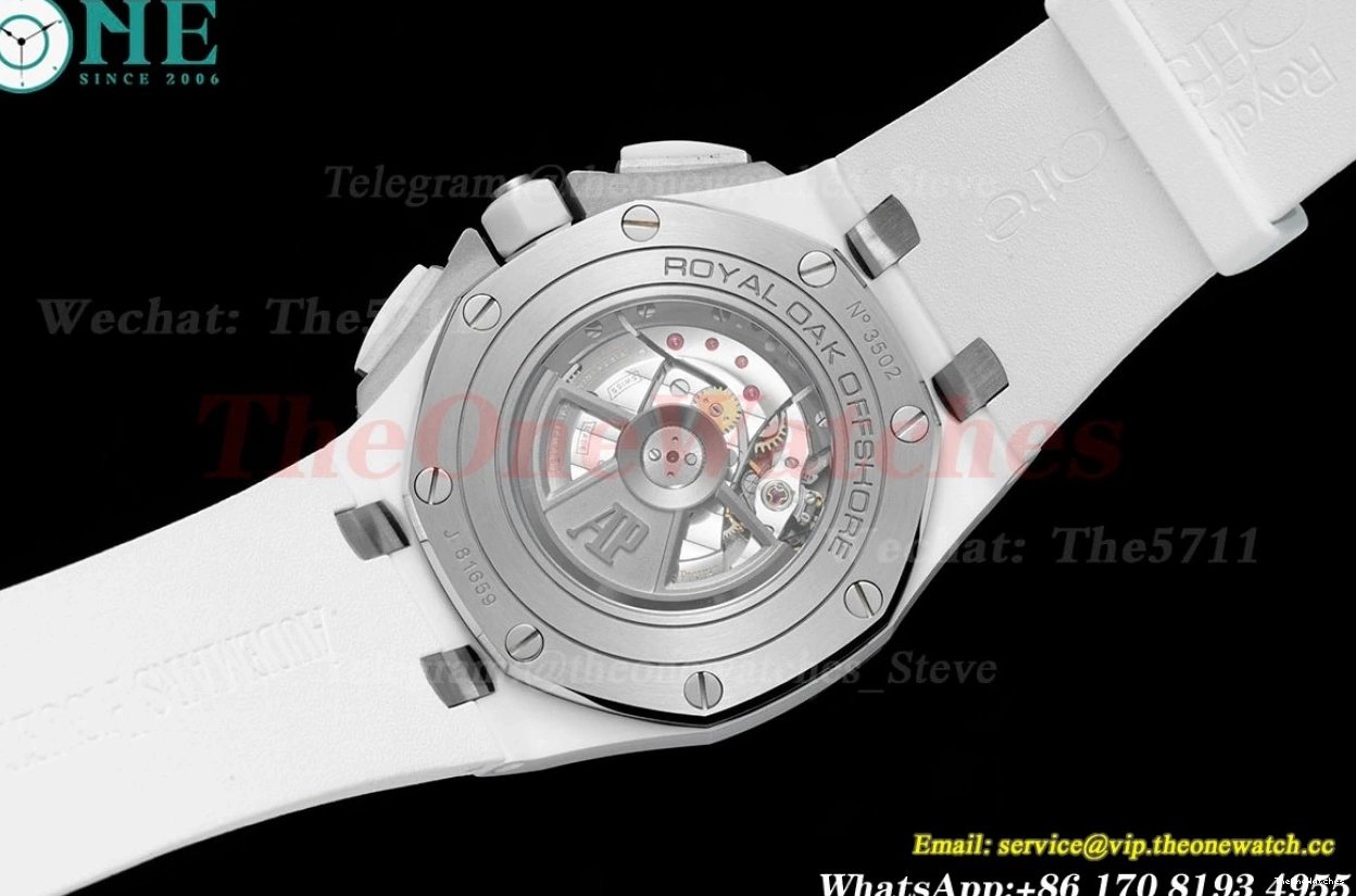 Ceramic Offshore White A3126 RU APF 44mm Oak Royal Stk 0509